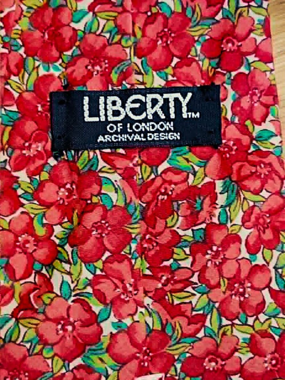 Liberty of London Red Floral Tie